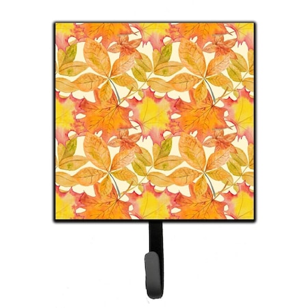 Carolines Treasures Fall Leaves Watercolor Leash or Key Holder, 4.25 x 1 x 7 in. BB7497SH4